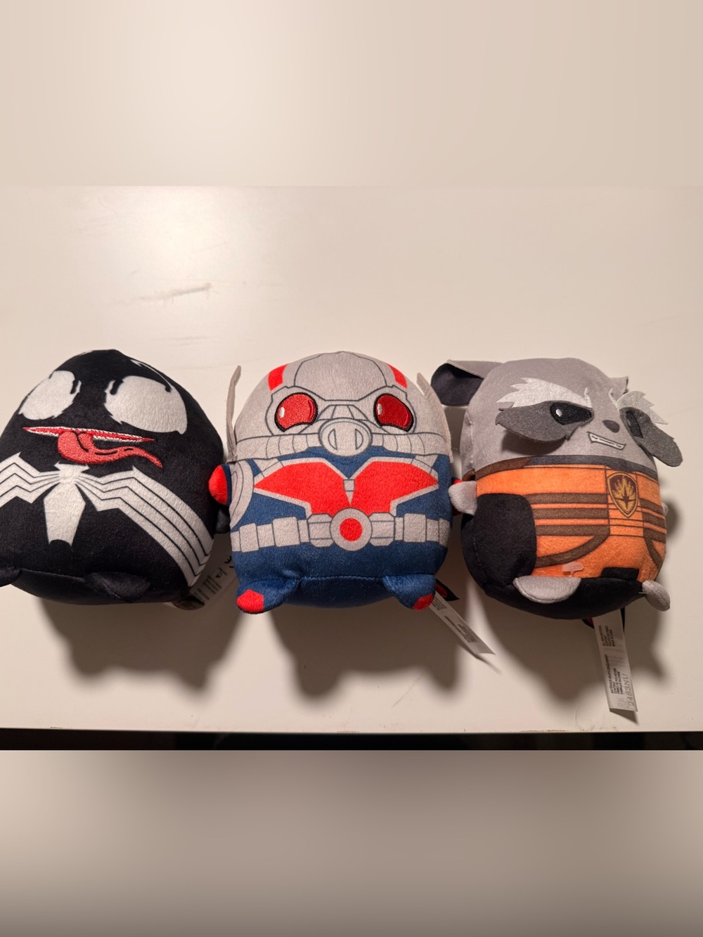 Marvel Plush Trio – Venom, Ant-Man & Rocket Raccoon Stuffed Animals